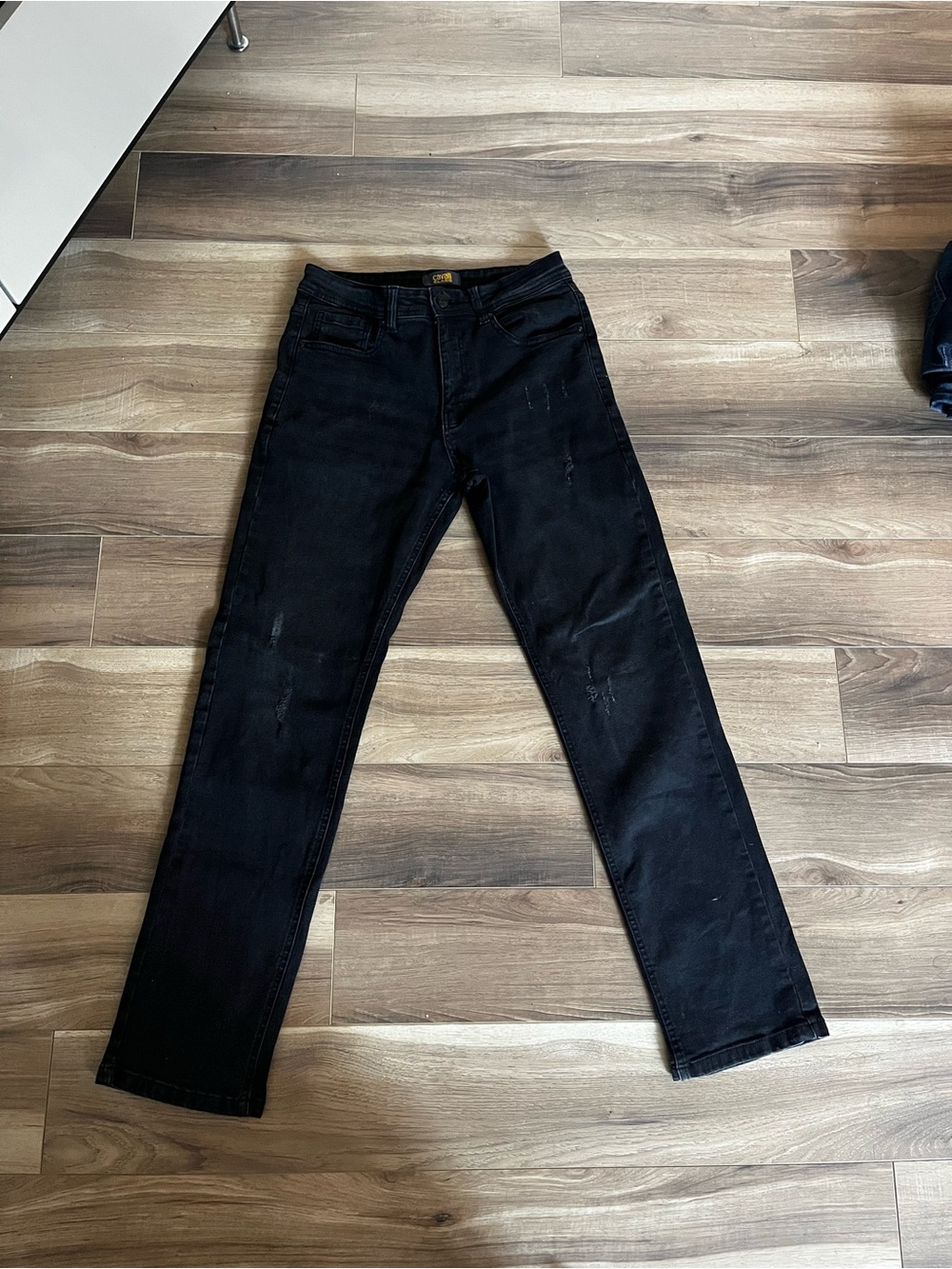 Cavalli Class Roberto Cavalli Black Distressed Jeans